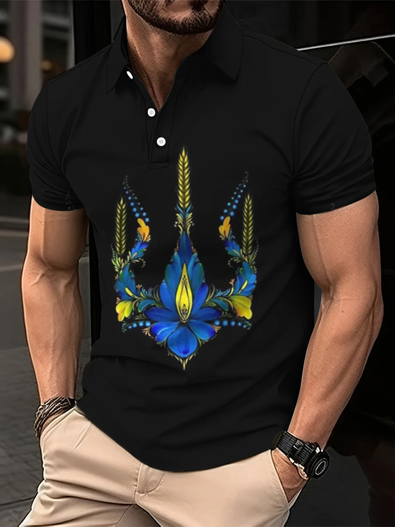 

Men's New T-Shirt Fashion 3D Printed Polo Shirt Short-Sleeved Streetwear Tees Summer Casual Men's Tops Clothing