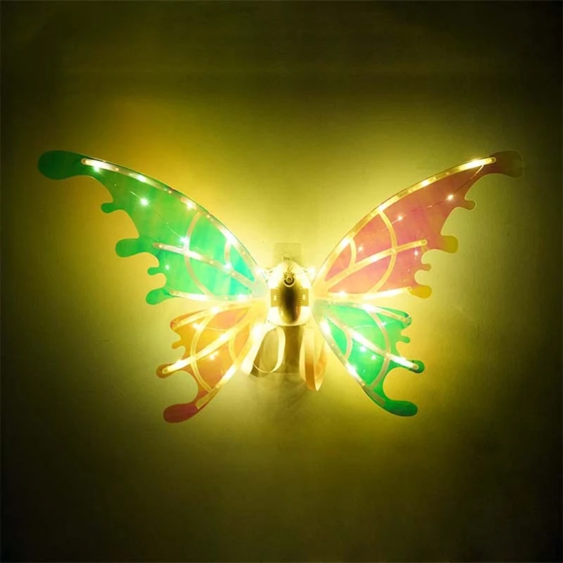 

77HD Butterflies Wings Costume Pary Accessory Electric Fairy Wing for Girls Adults