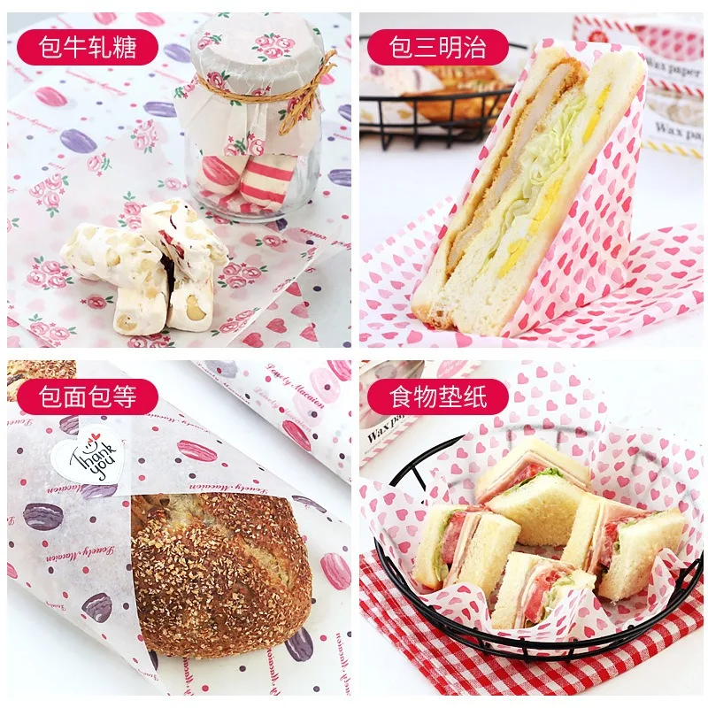 Bulk Pack: Premium Wax Paper Food Wrappers - Grease-Resistant Baking & Wrapping Sheets