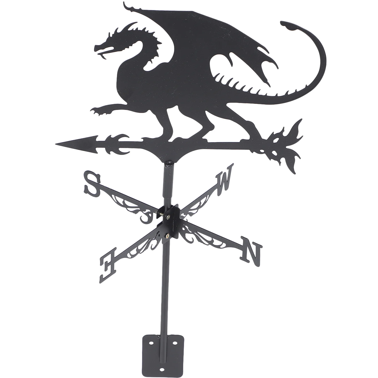 

Halloween Flying Dragon Farmhouse Weather Vane Roof Bracket Wind Direction Indicator Kit Outdoor Decor Ornaments