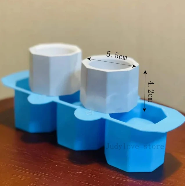 Molde De Silicona Para Macetas - 4 Piezas Reutilizables, Para Hacer Macetas De Yeso, Cemento, Portavelas O Portalápices