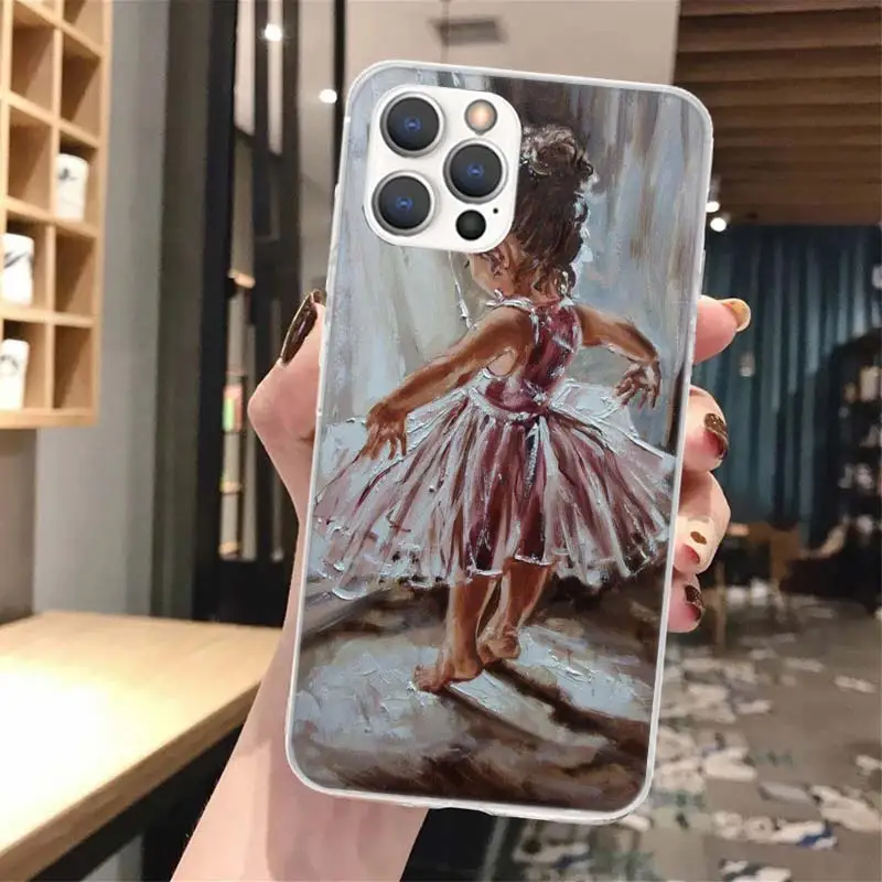 Ballerina Ballet Dancing Soft Phone Case For iPhone 16 15 14