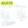 DIN Rail Timer Switch for Staircase Lighting Controller ALST8 1-7 minutes ALC18 1-20 Minutes Interval 18mm Single Module 6