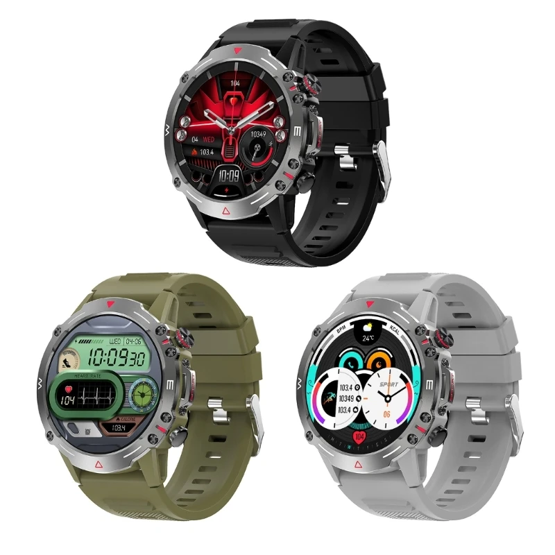 

Watch AMOLED Bluetooth-compatible Call Sports 1.43inch Men Smartwatch 410mAh Wireless Charging Smartwatch