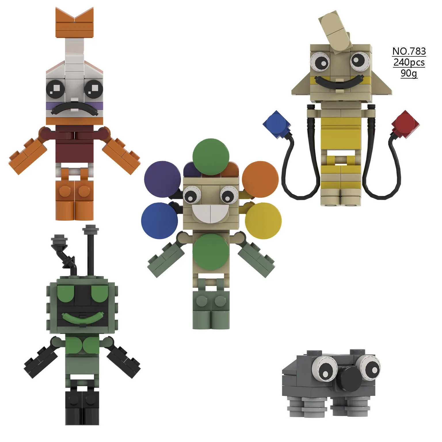 thumbnail image 1 of Bloques de construcción de Dandys World Modelo Personajes de Dandys World Dandy Vee Good Pebble Shrimpo Figuras Bloques Juego de juguetes Regalos de Navidad para niños, 1 of 4