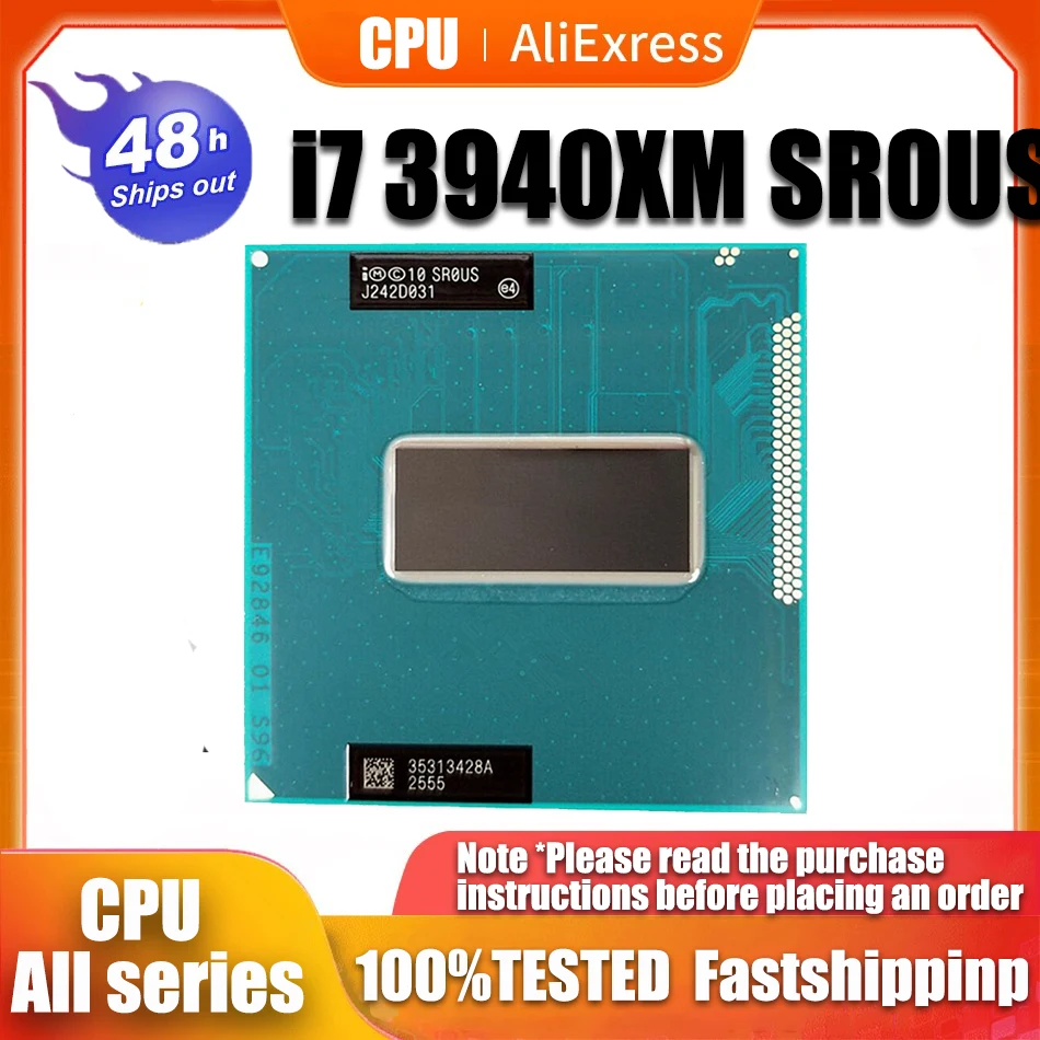 

Mobile Extreme I7 3940XM CPU 3.0GHz-3.9GHz 8M SR0US processor I7-3940XM Original Chipset IN STOCK For Laptop