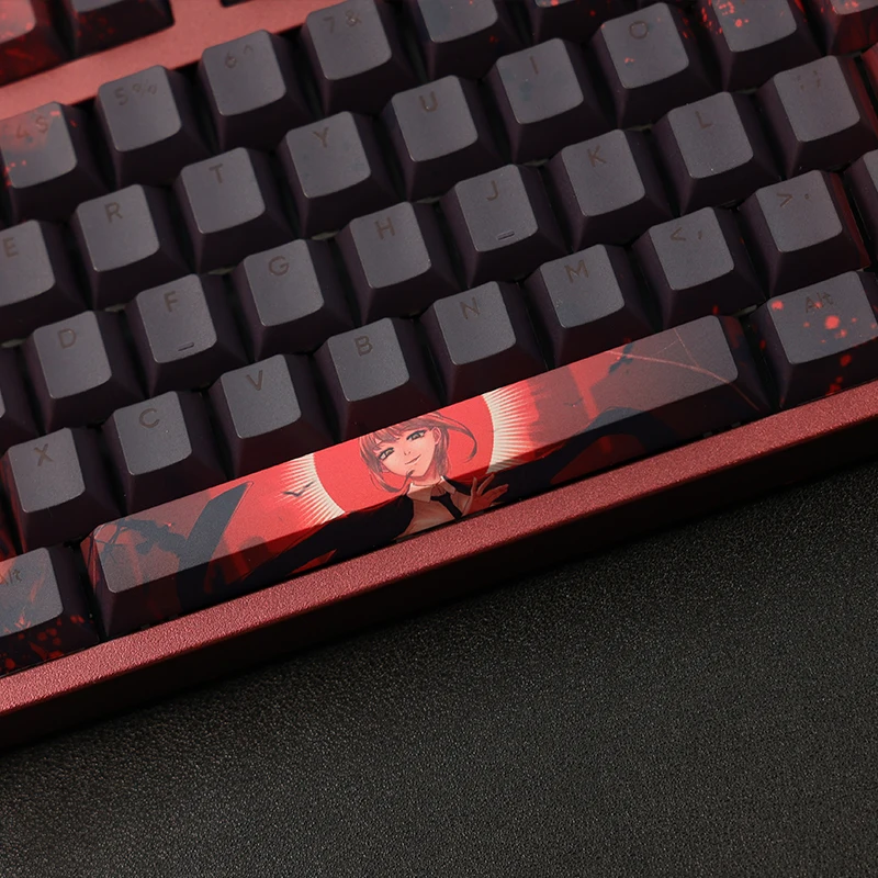 Motosserra Homem Tema Anime Keycap Transparente Pbt Material Cereja Perfil Adequado para Tampa de Teclado Mecânico - Imagem 2