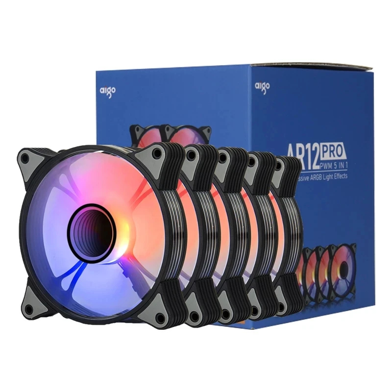 Ventilador para PC RGB de 12v, 120x120x25 mm Ventilador para