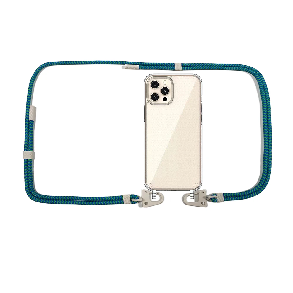 Necklace Lanyard Strap Chain XOUXOU Phone Case For iPhone 15 Pro