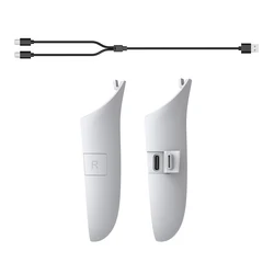 Rechargeable VR Controller Grips with Battery Cover (White)