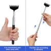 Telescopic Back Scratcher, Portable Extendable Stainless Steel Back Scratchers Men Women, Hand Massage Tool with Non Slip Handle 3