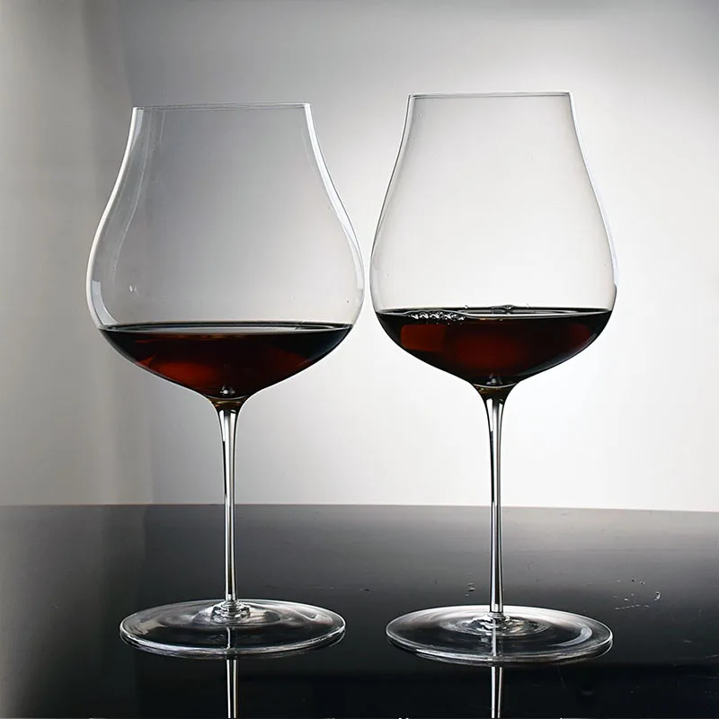 Crystal Red Wine Glass Crystal Goblet Burgundy Bordeaux Wine Glass Cups Long Stem Tasting Cup Wedding Drinkware 2/1Pcs 940/710ml glass cup
