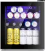 Star Mini Fridge Cooler 70 Can Beverage Refrigerator Glass Door for Beer Soda Wine Small Drink Dispenser Clear Front D 2