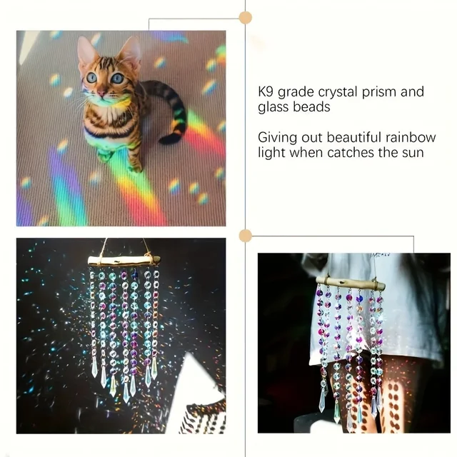 Glass Crystal Suncatcher Chime 6