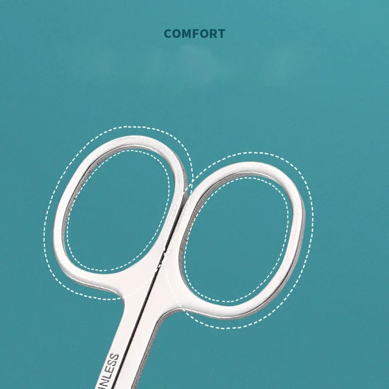 New Professional Stainles Nails Eyebrow Nose Eyelash Cuticle Trimmer Epilator Scissor Manicure Tool Curved Pedicure Scissors Hot 4