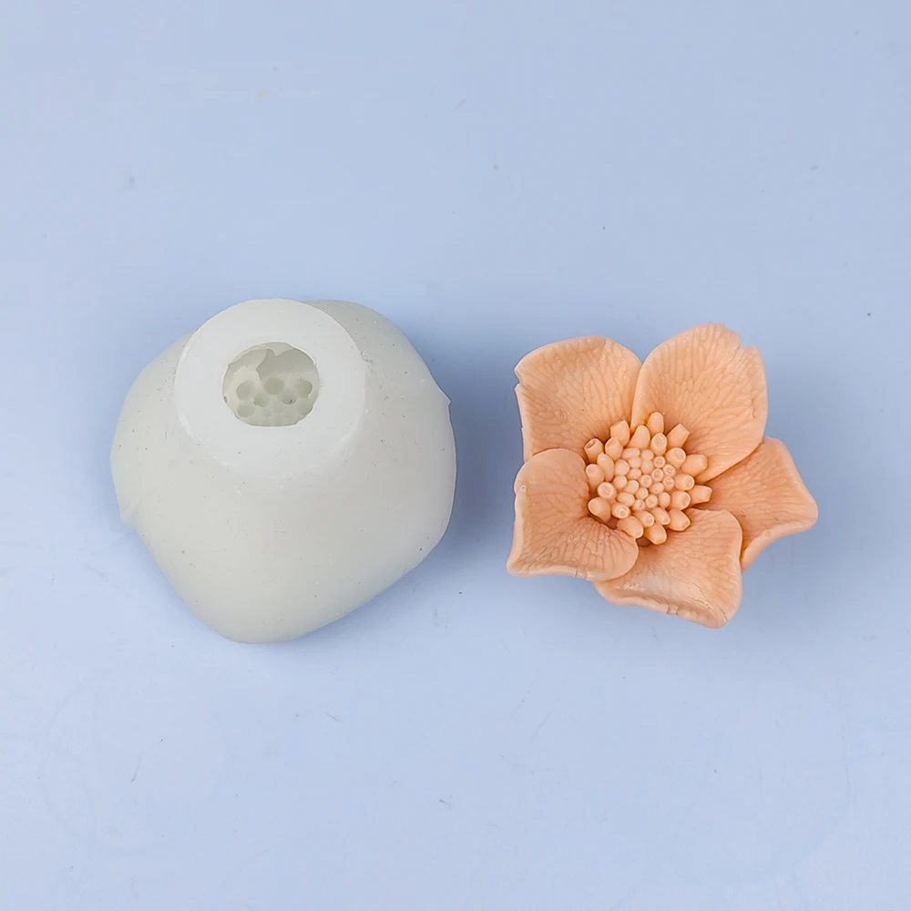 

HC0294 PRZY Molds Silicone Blooming Orchid Soap Mold Flower Decoration Plant Molds Flowers Candle Moulds Bouquet Making