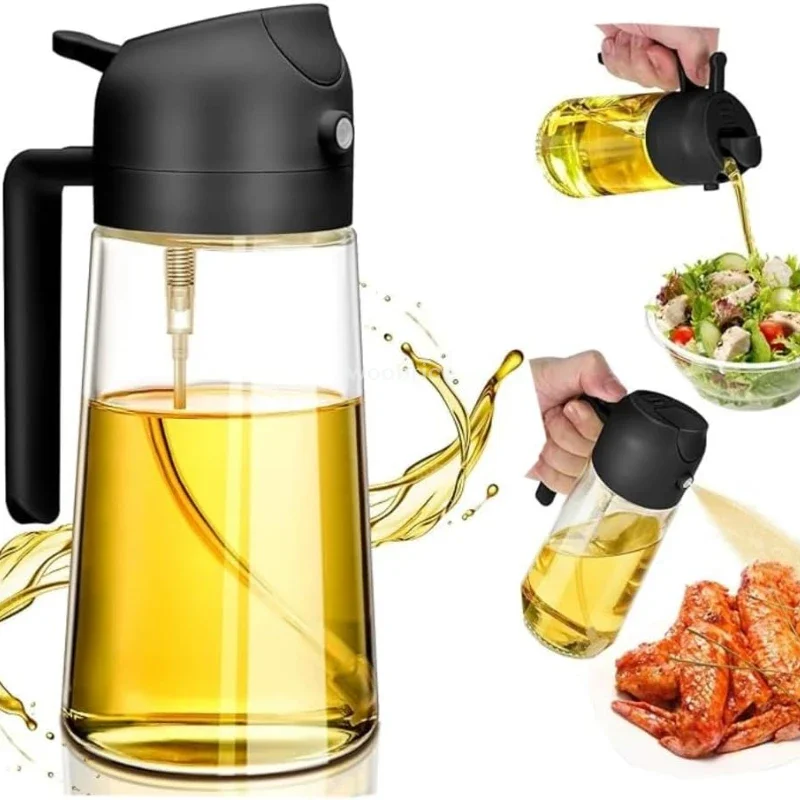 500ml Glass Oil Spray Bottle Dispenser, oil spray bottle,spray bottle,oil sprayer,oil spray dispenser,oil dispenser