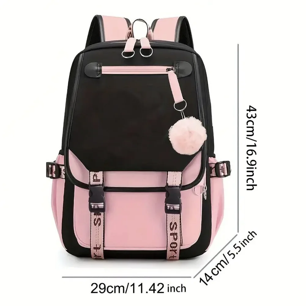 School Backpack for Kids Teenager Kawaii Capybara Schoolbag Girls Boys Children Backpack Teenager Bagpack Usb Charging Bookbag 4