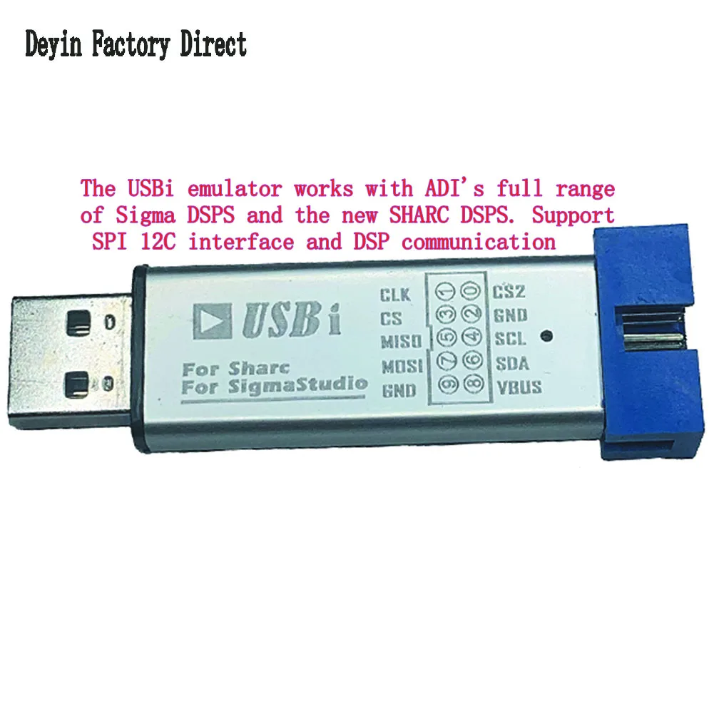 Usb Emulator Burner USBi emulator ADAU1701 Emulator burner EVAL-ADUSB2EBUZ ADAU1701 Applicable to all ADI SIGMA DSPS and SHARC DSPS SPI 12C