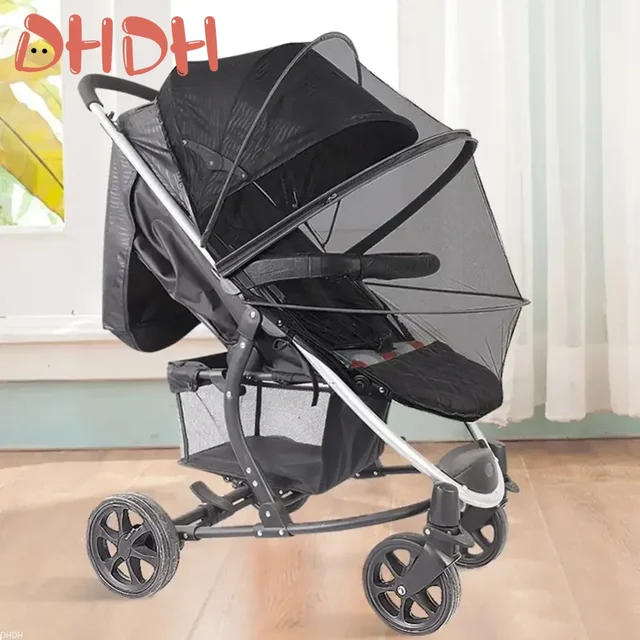 Universal Baby Carriage Mosquito Net Full Cover General Model Light Foldable BreathableEasy To Carry Encrypted Mesh 2