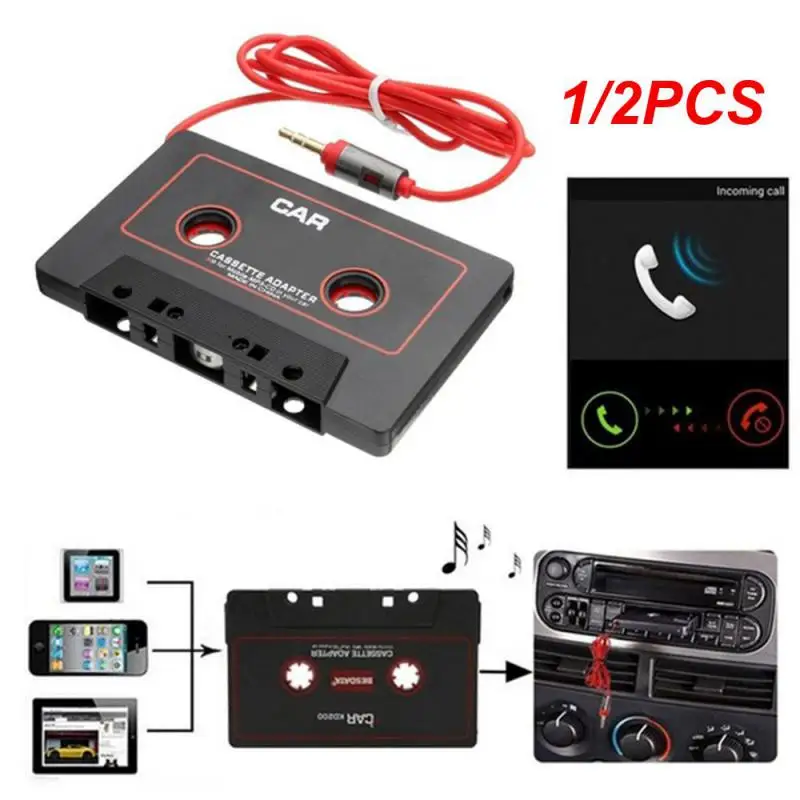 1/2 Pz Car Cassette Audio Adattatore Radio Per Ipod Mp3 Nano 3.5Mm Jack Aux Adattatore Convertitore Registratore Ricevitore
