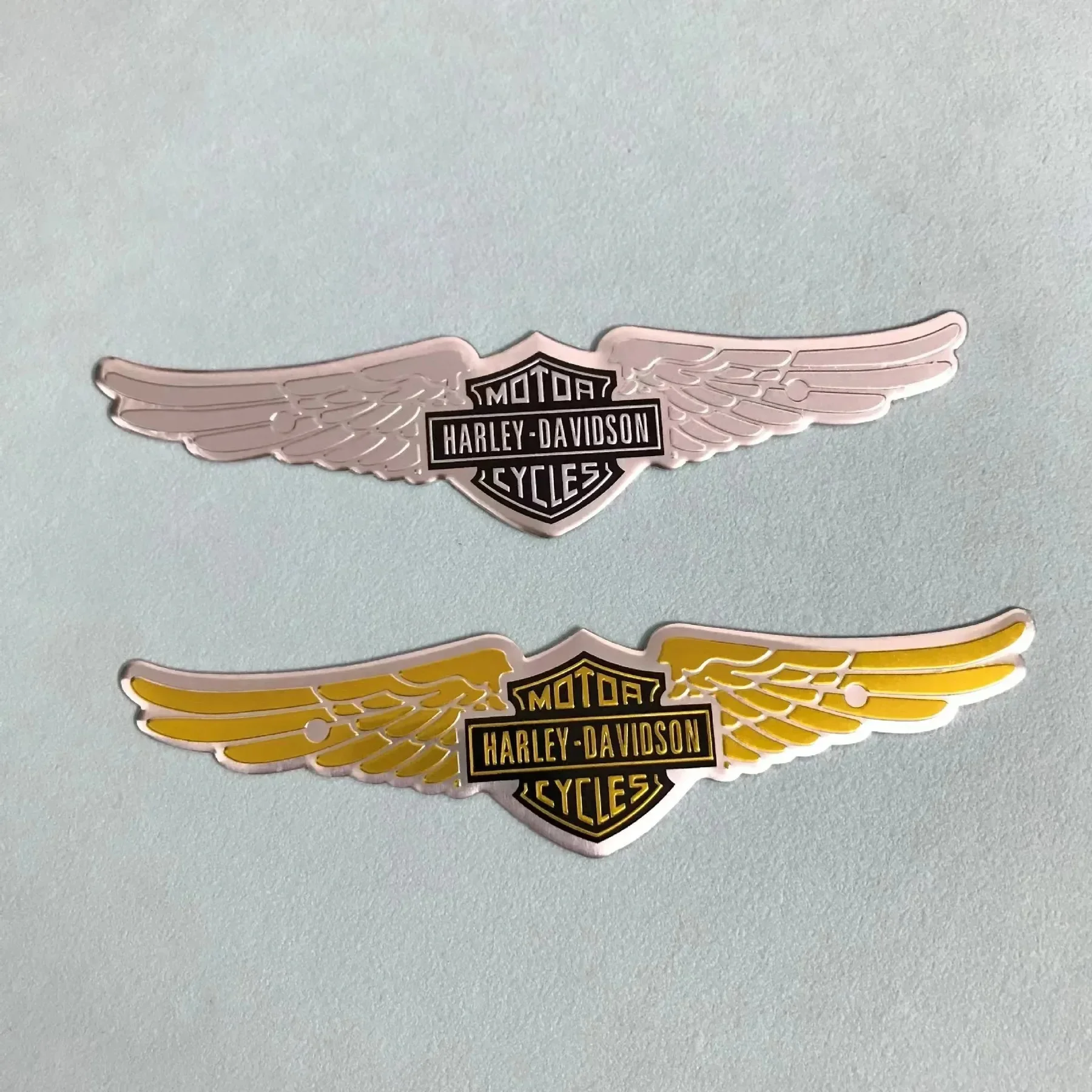 Harley-Davidson motorcycle metal labeling Large 100/105/110th anniversary model wing aluminum sticker tail label 2