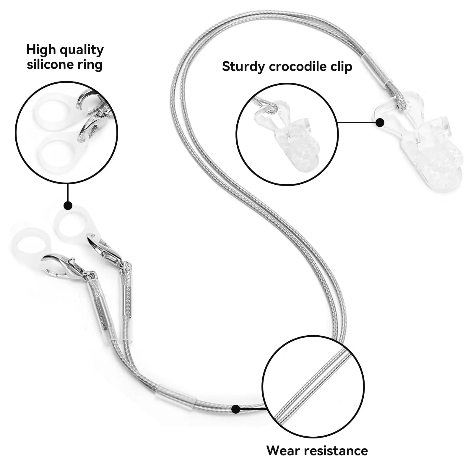 Hearing Aid Anti-Loss Clip Lanyard description 1
