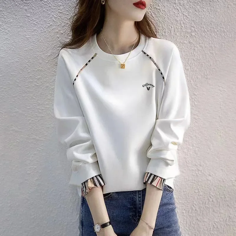 

2024 High Quality Women's Golf Clothing Women's Golf T-shirt Elastic Quick Drying Fashion Sports Top