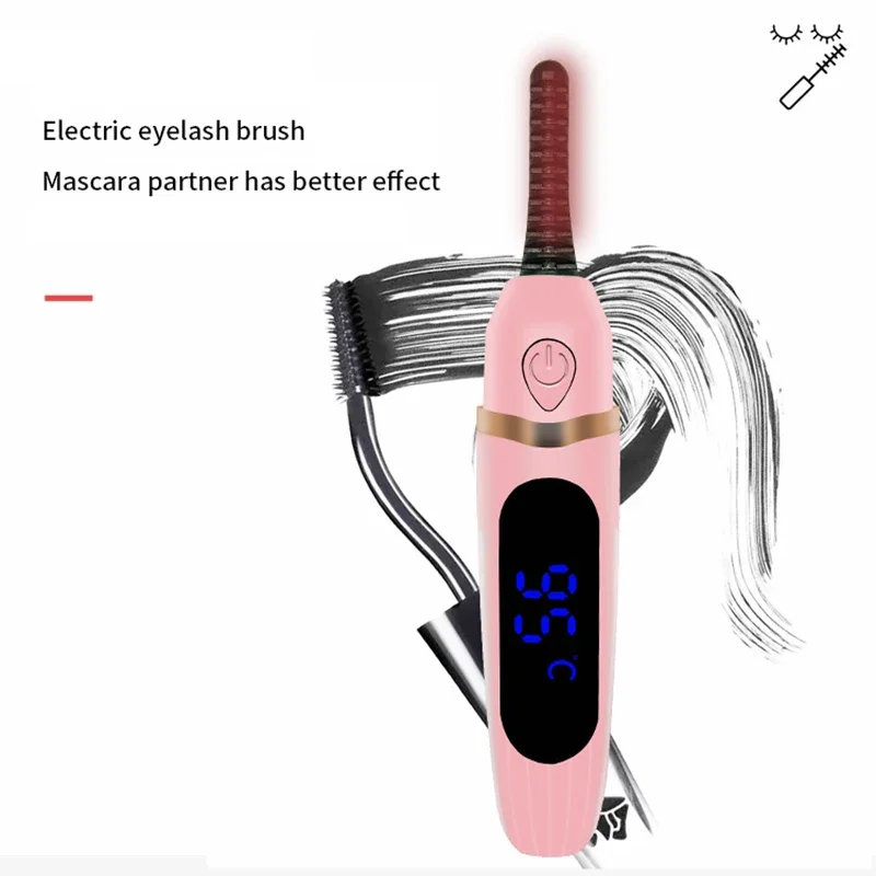Electric Heated Eyelash Curler Portable Makeup Tool
