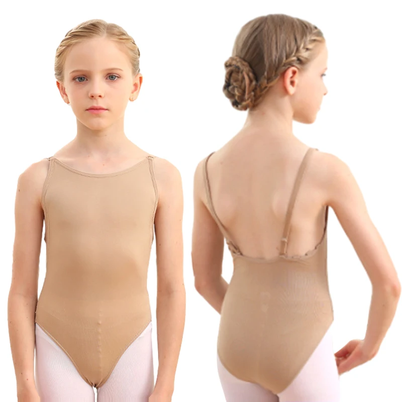 Nude Ballet Underwear Child Kids Gymnastics Seamless Camisole Skin Color  Ballet Core Dance Leotard Adjustable Shoulder Strap - AliExpress