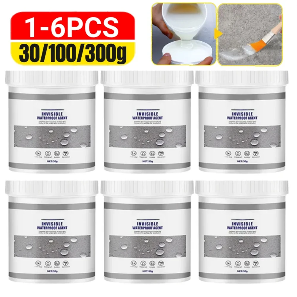 Anti leak sealant 1-6PCS Waterproof Agent Toilet 30/100/300g Strong Bonding Adhesive Sealant Invisible Glue Repair Tools
