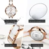 OLEVS Quartz Watch for Women Waterproof Ceramic Strap Diamond Inlay Fashion Elegant Ladies Wristwatches Gift Box Set Reloj Mujer 5