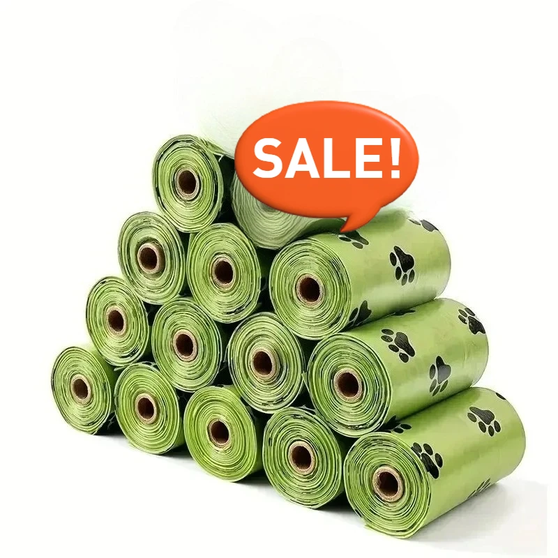 8/12 Rolls Outdoor Dog Mat Green Print Pattern Pet Care Accessories for Canines