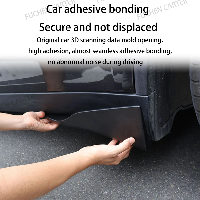 테슬라 모델 Y 주니퍼 2025 리어 범퍼 스포일러 립 카본 파이버 윙 트림 안티 크래시 디퓨저 사이드 스커트 랩 앵글 스플리터