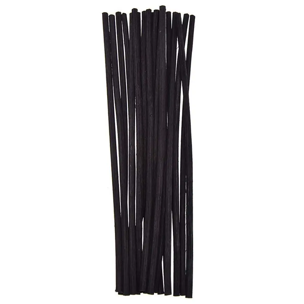 Black Rattan Reed Diffuser Sticks Replacement Fiber Essential Oil 20cm 3mm