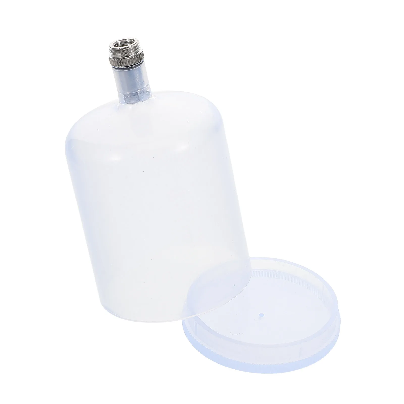 에어 브러시 포트 스프레이 디스펜서 교체 가능한 플라스틱 페인트 컵 75 Ml 아티스트를위한 대형 커넥터 어댑터 DIY 에어 브러시 페인트 병