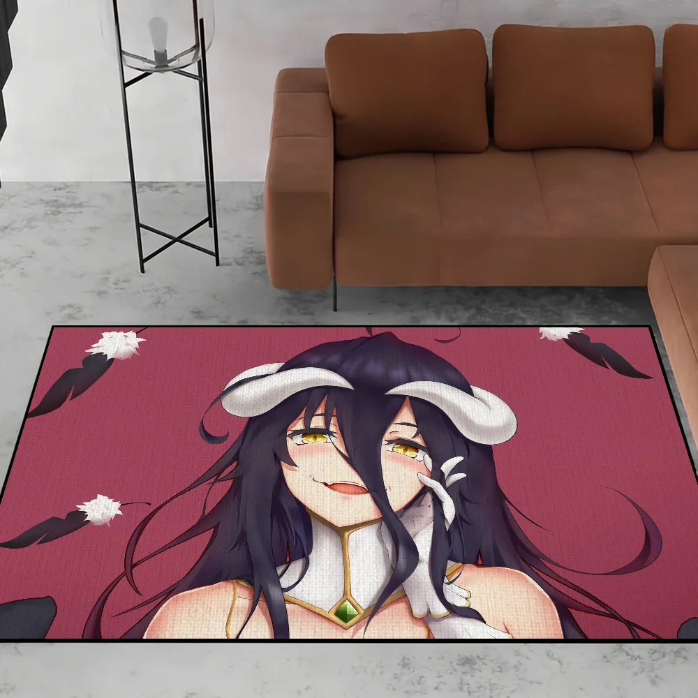 Door Mat Sexy For Girl Living Room Bedside Decoration Bed Floor Bath Kitchen Anime OVERLORD Albedo Entrance Carpet Large Rug 6
