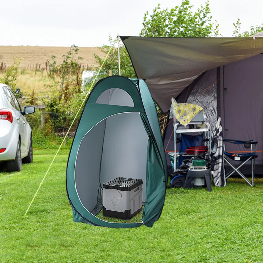 Movable Toilet Portable Multifunction Bedpan Strong Bearing Capacity Reusable Trash Can Self-driving Travel Supplies 2