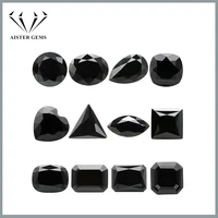 Black Moissanite Stones with GRA Certificate 0.5-5.0ct Round/Pear/Oval/Emerald/Heart/Cushion/Princess/Asscher/Marquise Cut 1