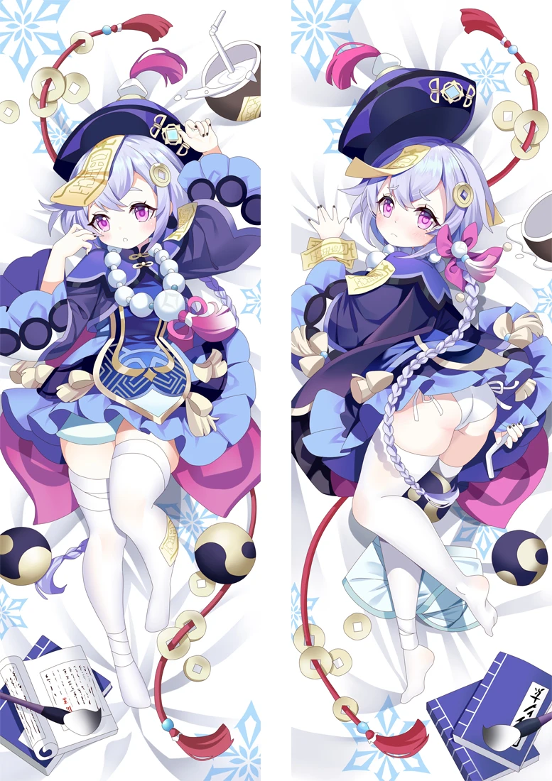 

180cm Genshin Impact qiqi Dakimakura Cover Cartoon Anime Hugging Body Pillowcase Bedding Pillow Cute Otaku Pillow Cover