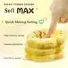 LISHU 2pcs Makeup Foundation Puff Air Cushion Loose Powder Highlighter Velvet Cosmetic Blender Sponge Applicator 3