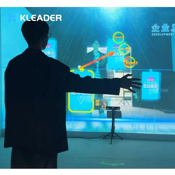 KINECT-software-de-pantalla-interactiva-proyector-de-pared-de-realidad ...