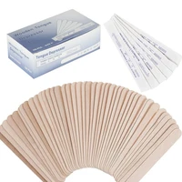 10/30/50/100PCS Disposable Tongue Depressor Wooden Tattoo Waxing Stick Individual Paper Pack Hair Removal Sticks Tattoo Supplies 1