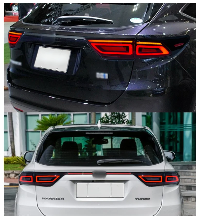 Fanale posteriore a LED per Toyota Harrier 60 2012-2020 DRL Indicatori di direzione dinamici Accessori auto - immagine 5