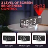 180 Degrees Projection Digital Alarm Clock Snooze Table Clock Time Temperature Display LED Mirror Projection Alarm Clock 2