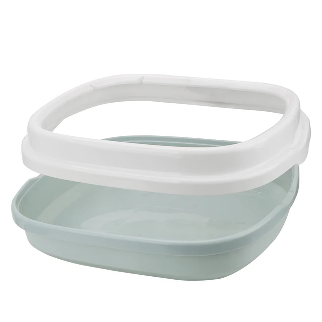 Excrement Training Sand Litter Box Cat Dog Tray with Scoop Anti-Splash Dog Toilet Cat Litter Box 1 Set Pet Toilet Bedpan 2
