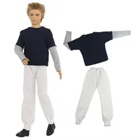 1 ensemble de vêtements de poupée, pull, vêtements décontractés, tenue pour poupée Ken de 12 pouces, plusieurs styles au choix 4