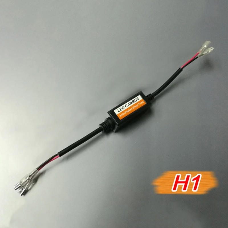 LED Bulb Decoder Canbus Resistor Anti-flicker Harness H1/H3/H4/H7/H8/H9/H11/9005 Canceller Anti Flicker Relay Adapter 1/2/4pcs-led car lights,led lights,led bulbs