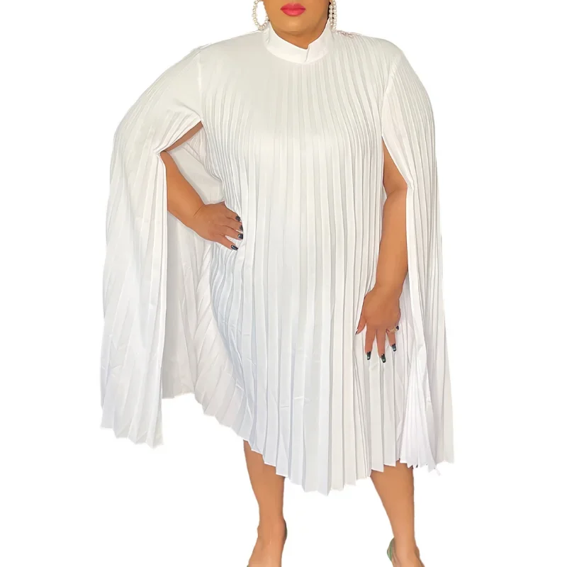 

2024 Summer White African Dress for Women Elegant Lady Wedding Evening Party Dresses Fashion Plus Size Casual Outfits
