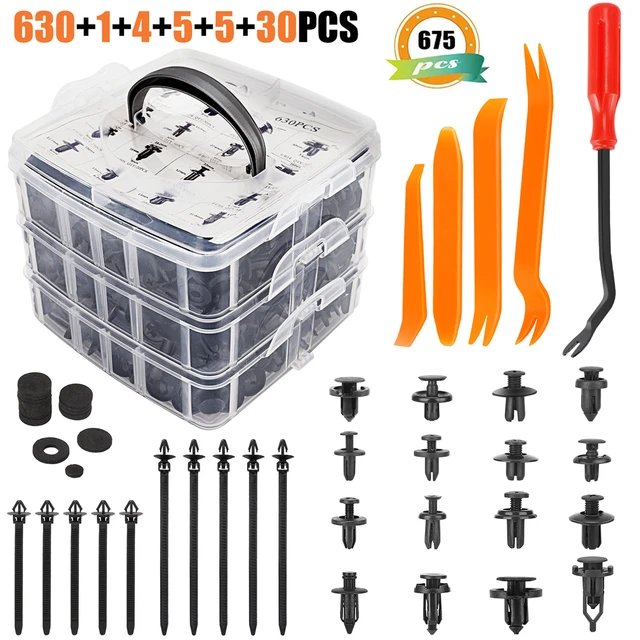 Auto Fastener Clips Set Mixed Car Body Push Pin  Plastic Auto Fastener Clips  Set - Hand Tool Sets - Aliexpress